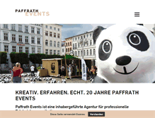 Tablet Screenshot of paffrath-events.de